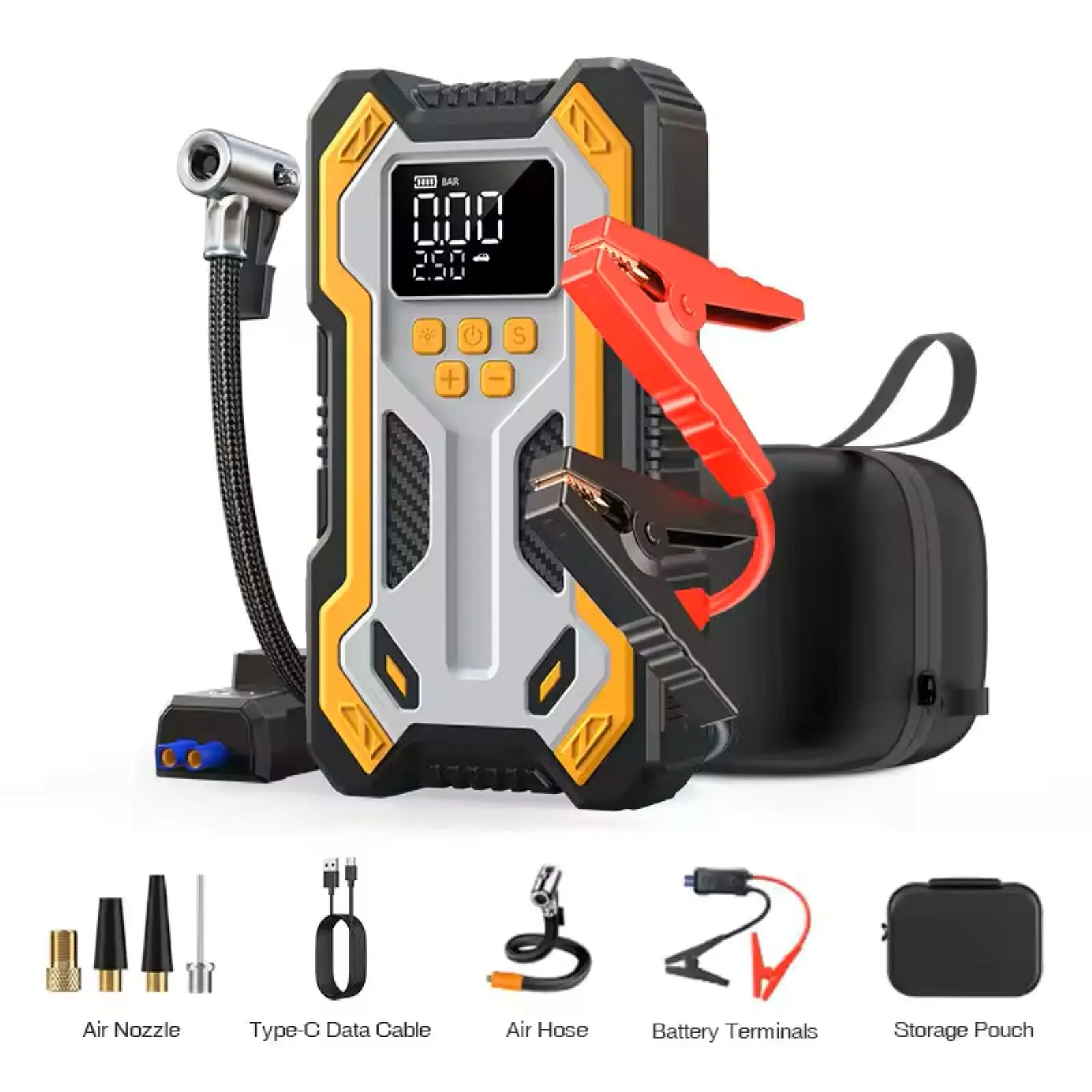 7000A Portable Car Jump Starter with Air Compressor