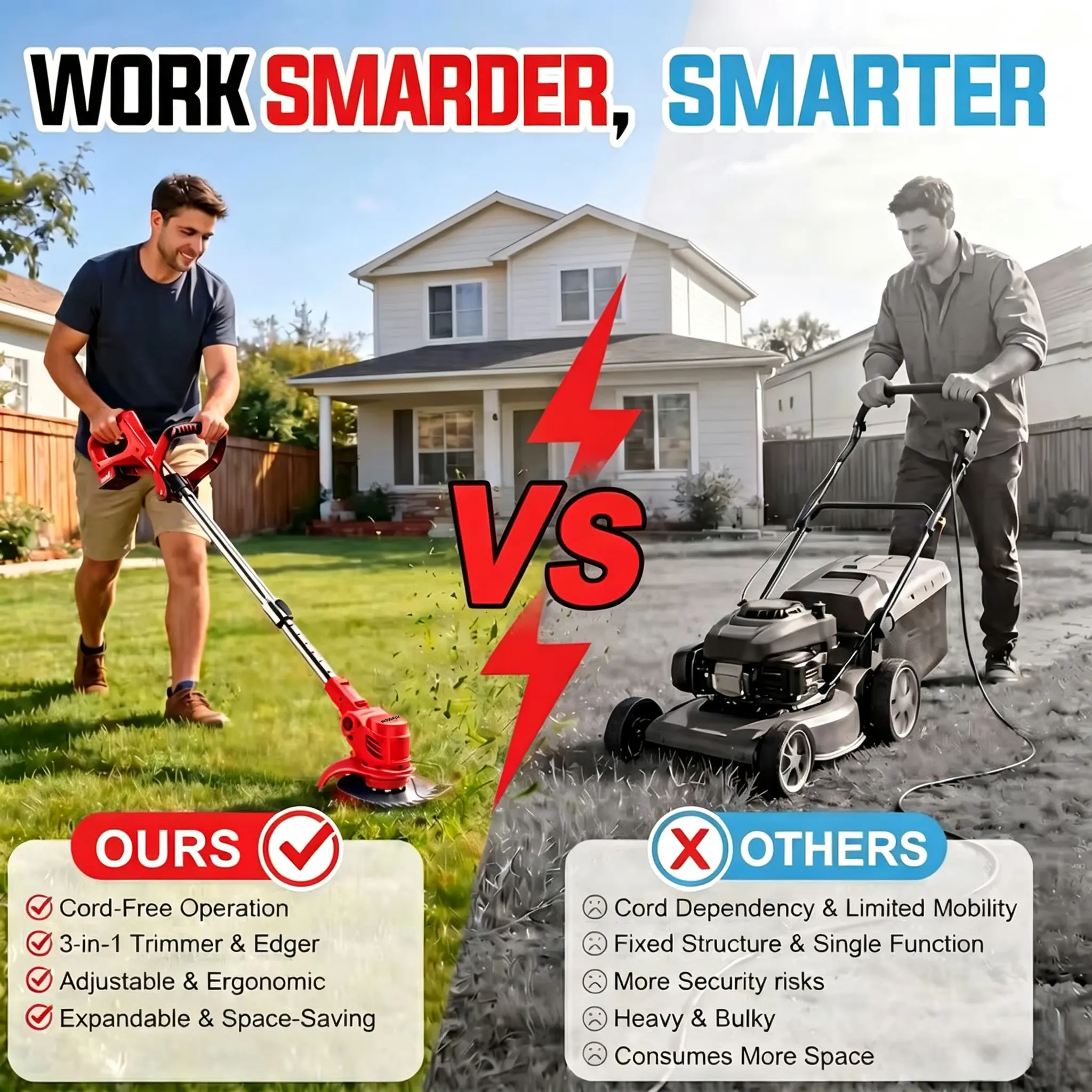 Poweraxis lawn mower