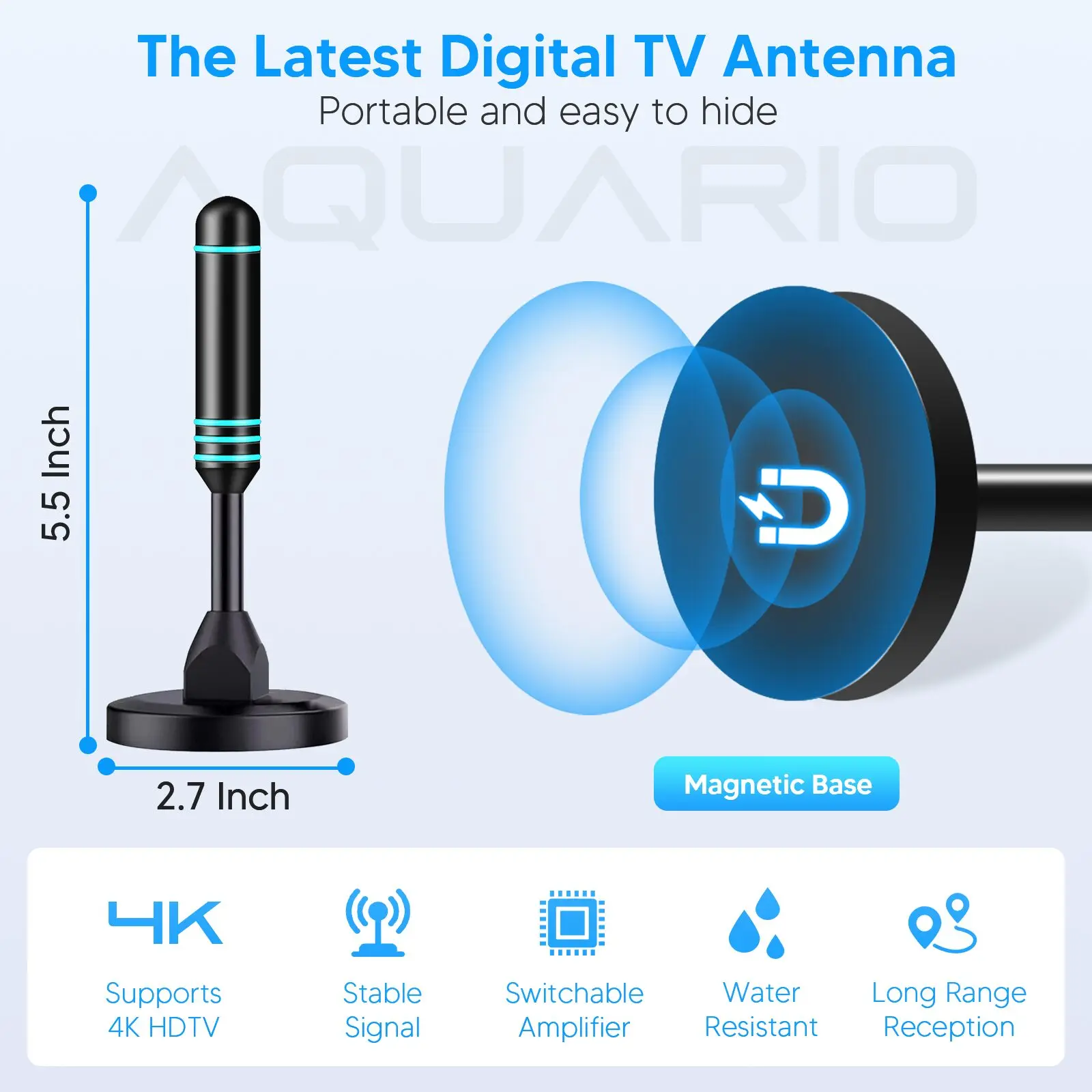 aquario antenna digital hdtv indoor outdoor 4k 1080p aquario antenna digital hdtv indoor outdoor 4k 1080p