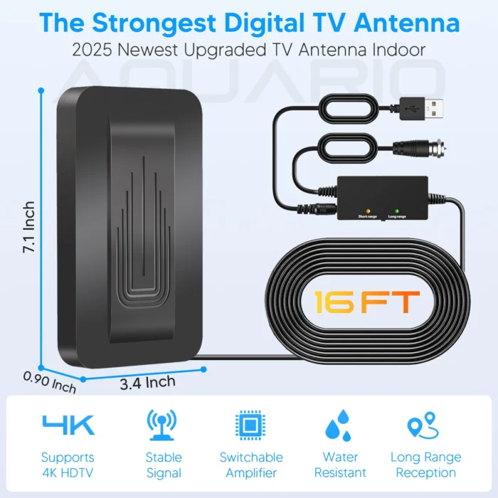aquario digital tv antenna for local channels