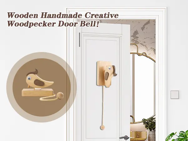 creative woodpecker door knocker